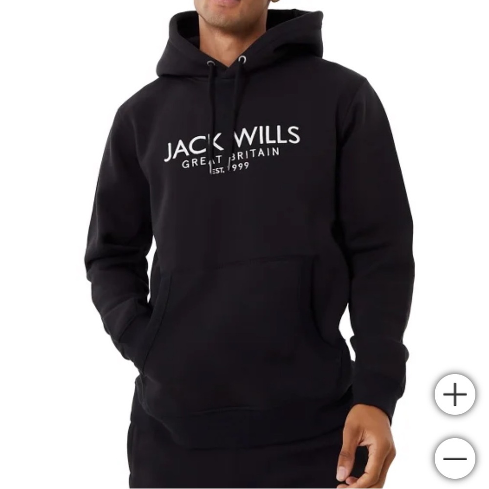 Jack Wills Men's Batsford Hoodie - Black